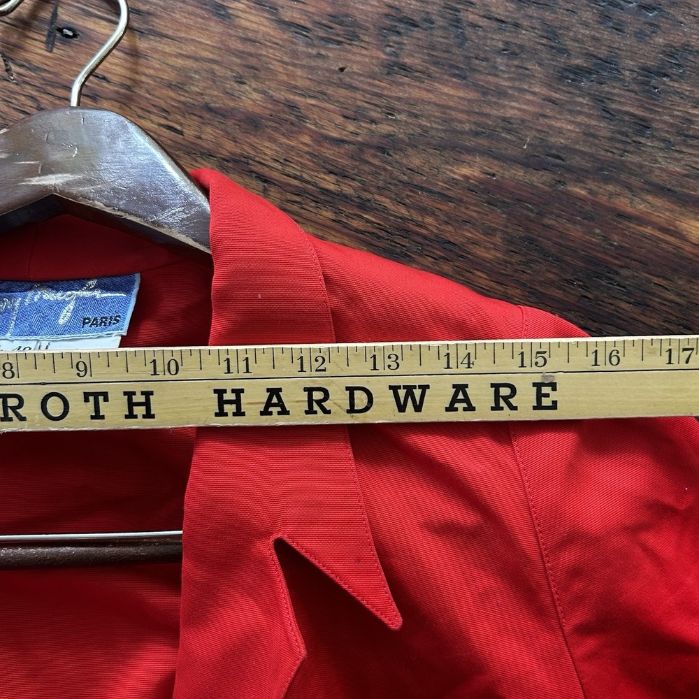 Thierry Mugler 1988 Les Infernales Runway Red Blazer Size 40 - Picture 9 of 10